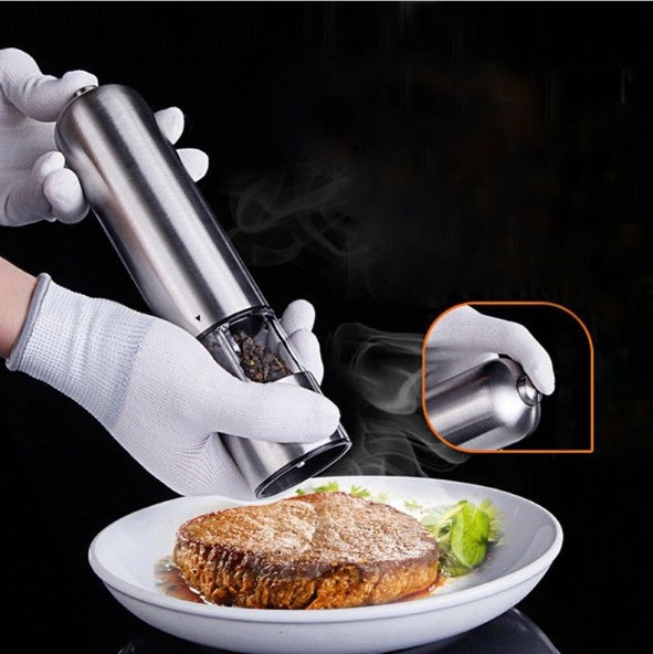 Stainless Steel Electric Salt and Pepper Grinder