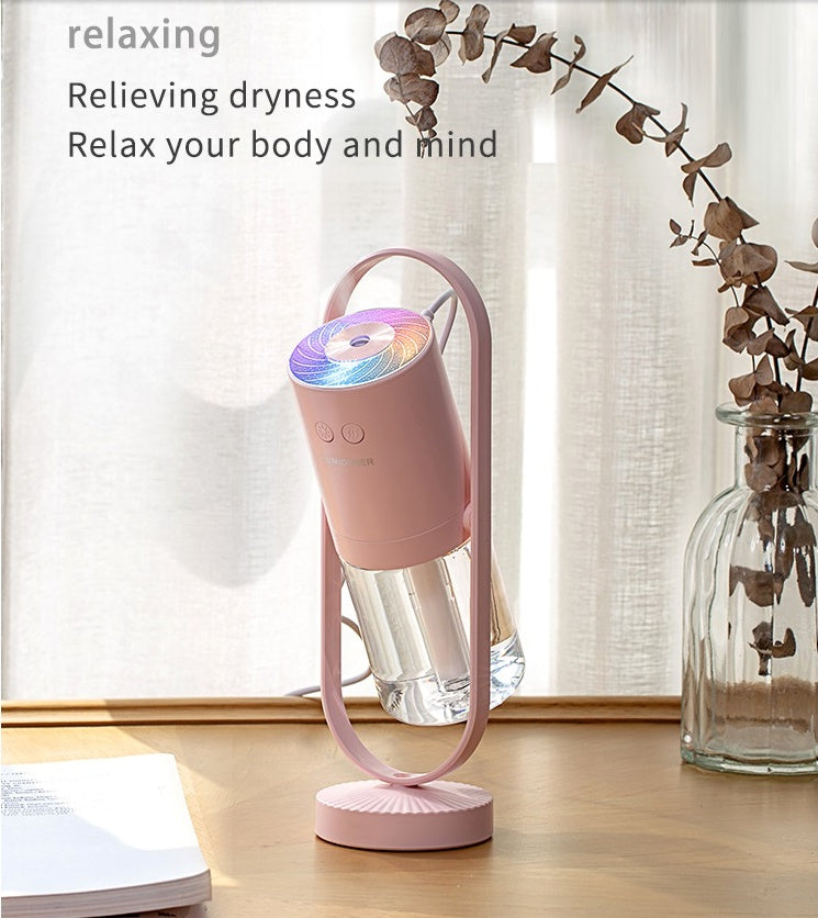 Portable Mini USB Air Humidifier Ultrasonic Cool Mist Humidifier for Car Travel Office Baby Bedroom Home (200 ml)