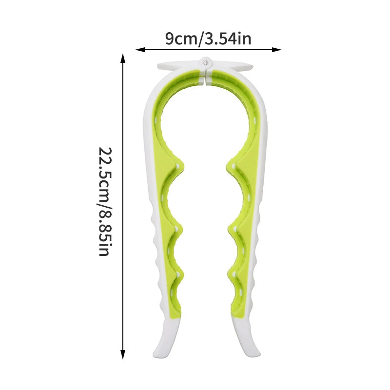 Easy Jar Bottle Opener, Manual Can Opener, 4-in-1 Multi Function Jar Openers, Simple to Use for Children, Elderly and Arthritis Sufferers, Silicone Hand Gripper Aid