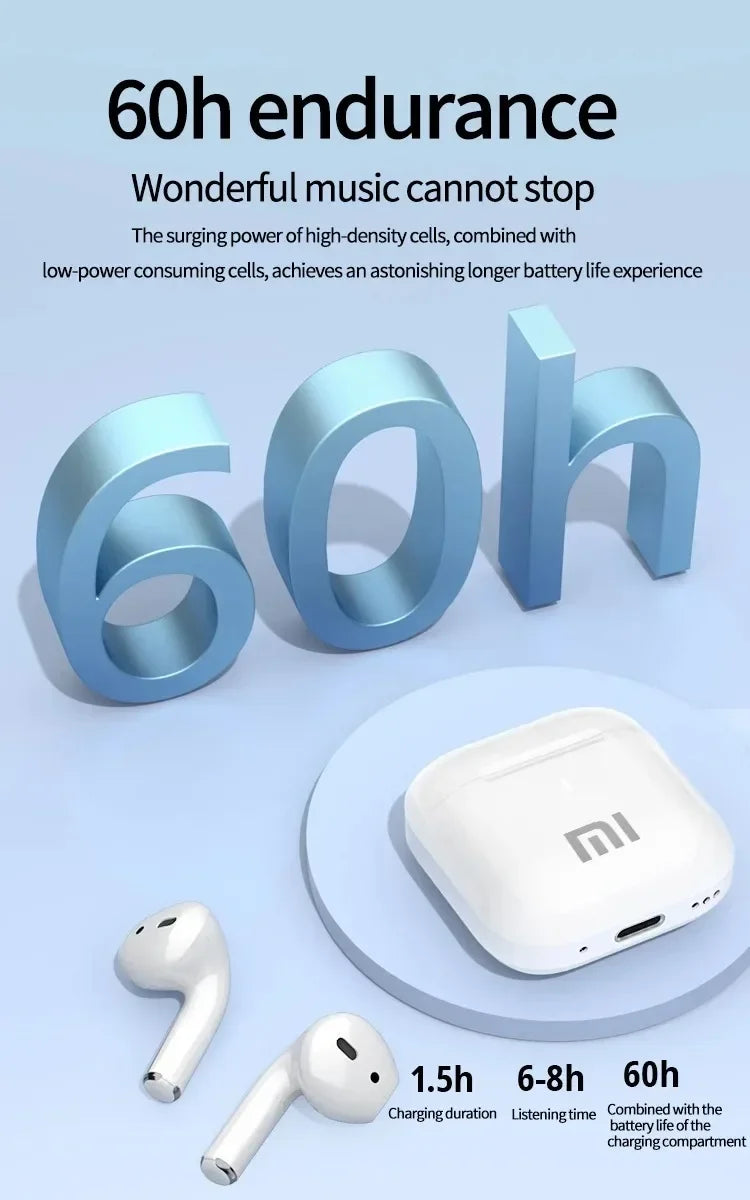Xiaomi AP05 True Wireless Earbuds, Bluetooth 5.2 Low Latency Stereo Game in-Ear Headphones with Mic, IP54 Waterproof, Sport Earphones with Charging Case.