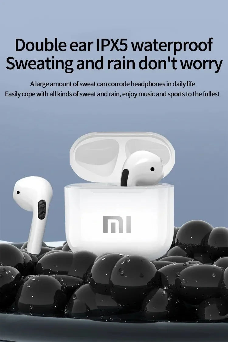 Xiaomi AP05 True Wireless Earbuds, Bluetooth 5.2 Low Latency Stereo Game in-Ear Headphones with Mic, IP54 Waterproof, Sport Earphones with Charging Case.