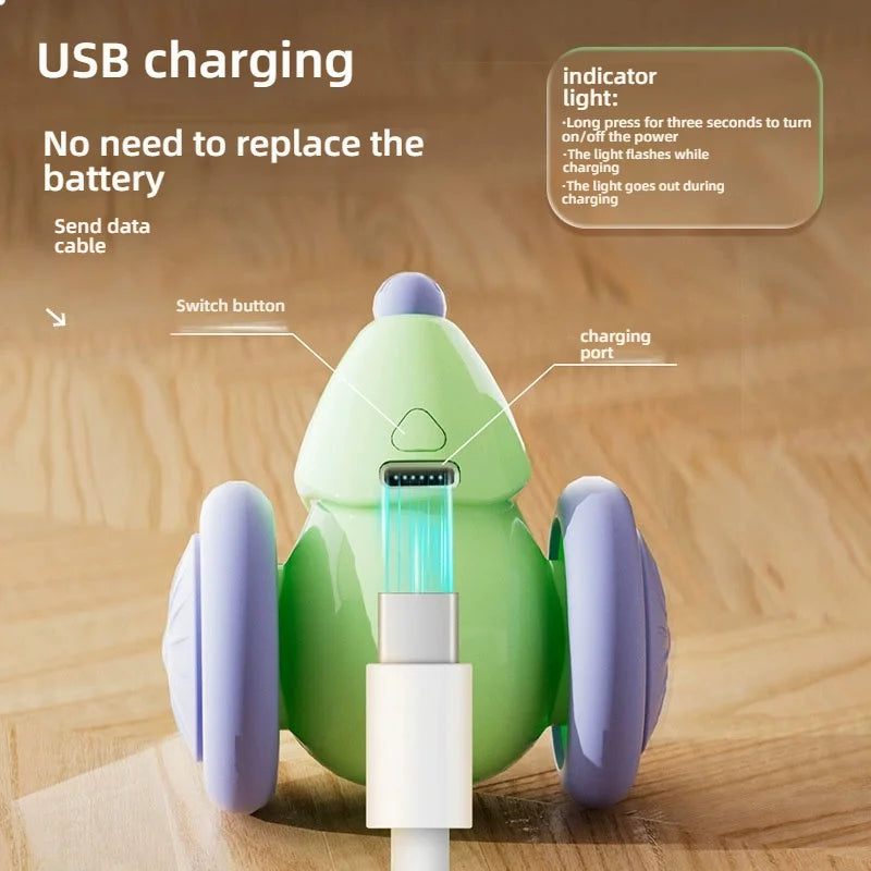 Interactive Electric Cat Toy – Smart Obstacle-Ovoiding Mouse With Auto Teasing & Car-like Movement.