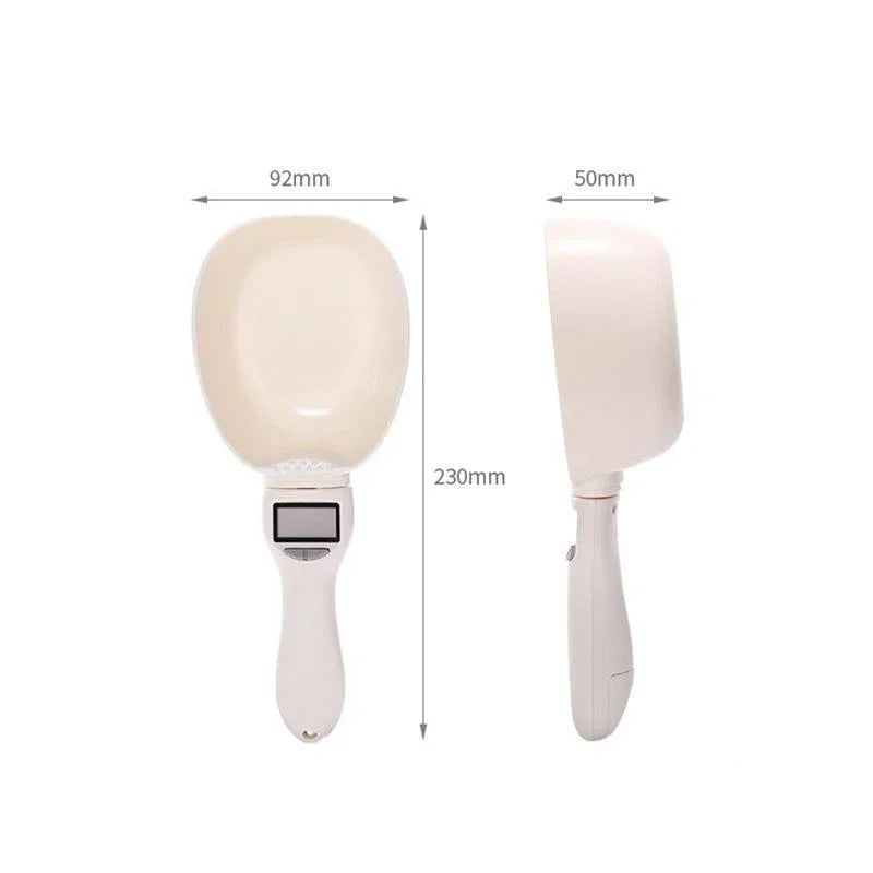 Digital Spoon Feeding Scale Weighing Electronic Cat LCD Measuring Kitchen Display Dog Food Tool Precision Pet Scale Food