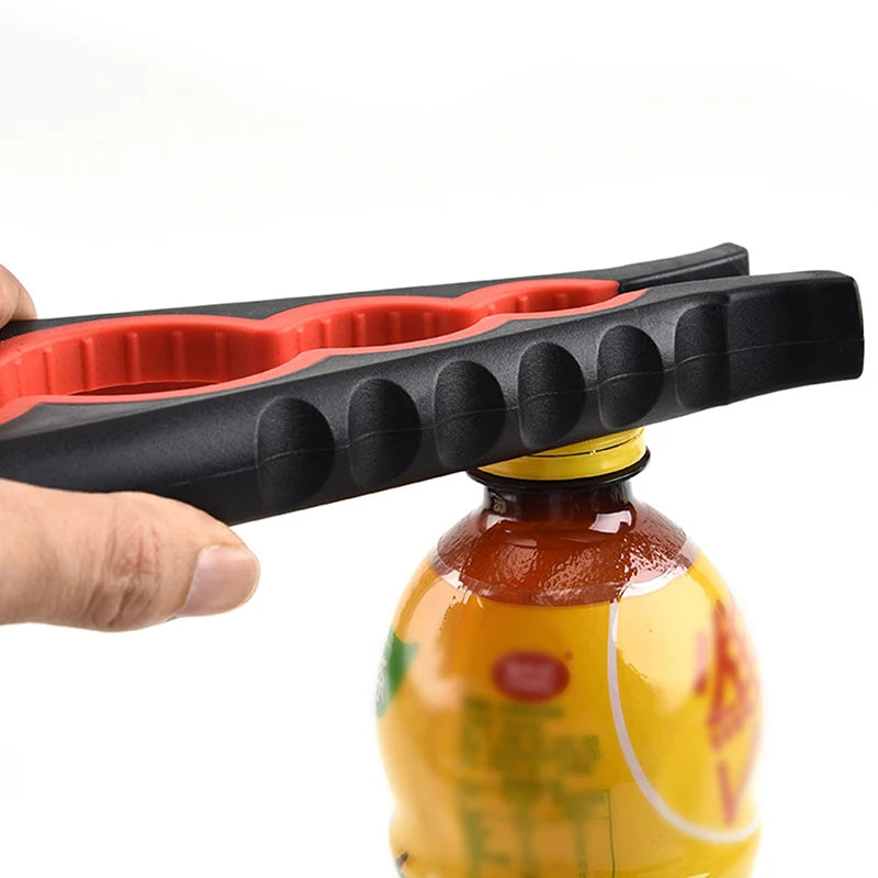 Easy Jar Bottle Opener, Manual Can Opener, 4-in-1 Multi Function Jar Openers, Simple to Use for Children, Elderly and Arthritis Sufferers, Silicone Hand Gripper Aid
