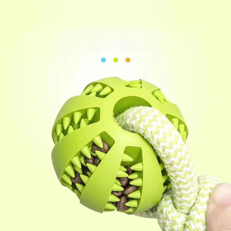 Rope Treat Ball Dog Toy