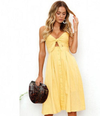 Women's Backless Strap Maxi Dress