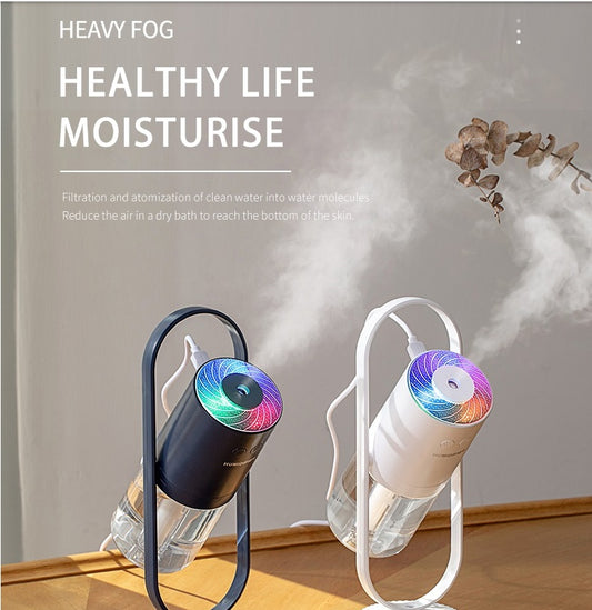 Portable Mini USB Air Humidifier Ultrasonic Cool Mist Humidifier for Car Travel Office Baby Bedroom Home (200 ml)
