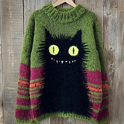 Retro Laid-back Womens Oversized Top