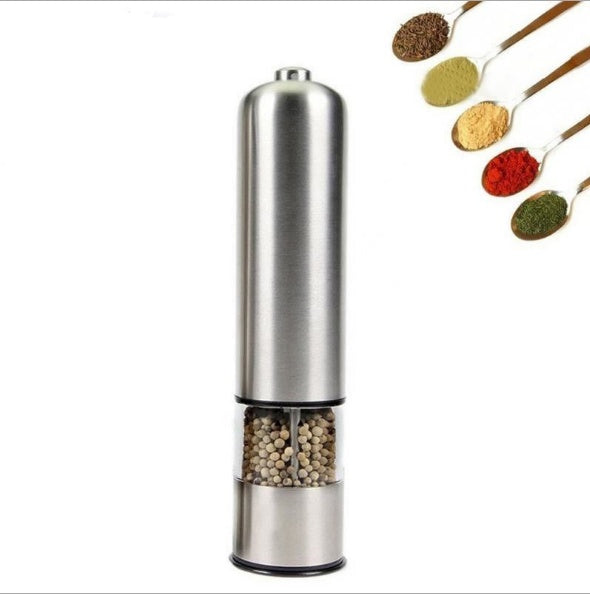 Stainless Steel Electric Salt and Pepper Grinder