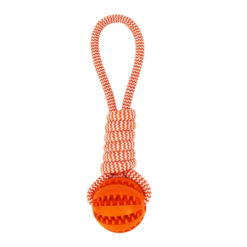 Rope Treat Ball Dog Toy