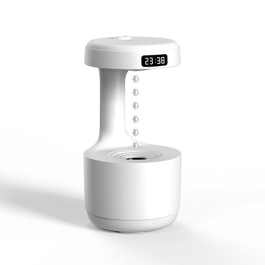 Cool Mist Humidifier, Anti Gravity Air Humidifier with Water Drop Levitating Countercurrent, Auto Shut Off & Night Light, Ultra Quiet 500ml Humidifier for Bedroom, Nursery, Office & Indoor Plants