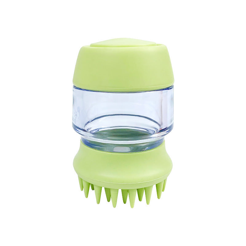 Silicone Pet Bath Brush with Shampoo Dispenser