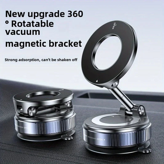 Super Magnetic N52 Magnetic Phone Holder, Swivel Locking Ultra Vacuum Suction Cup Phone Mount, Foldable 360° Rotating Phone Stand, Suitable for Car Screens, Bathroom Tiles and Glass
