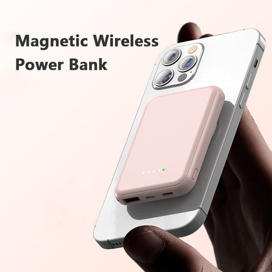 Mini Fast Charging Magnetic Wireless Power Bank 5000 mAh & 10000 mAh Portable