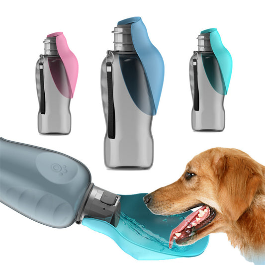 Portable Dog Water Bottle 800 ml, Pet Travel Water Bottle Dispenser for Walking, Hiking and Outdoor, Portable Water Bowl for Large Dogs