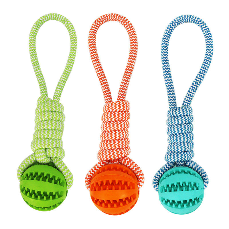 Rope Treat Ball Dog Toy