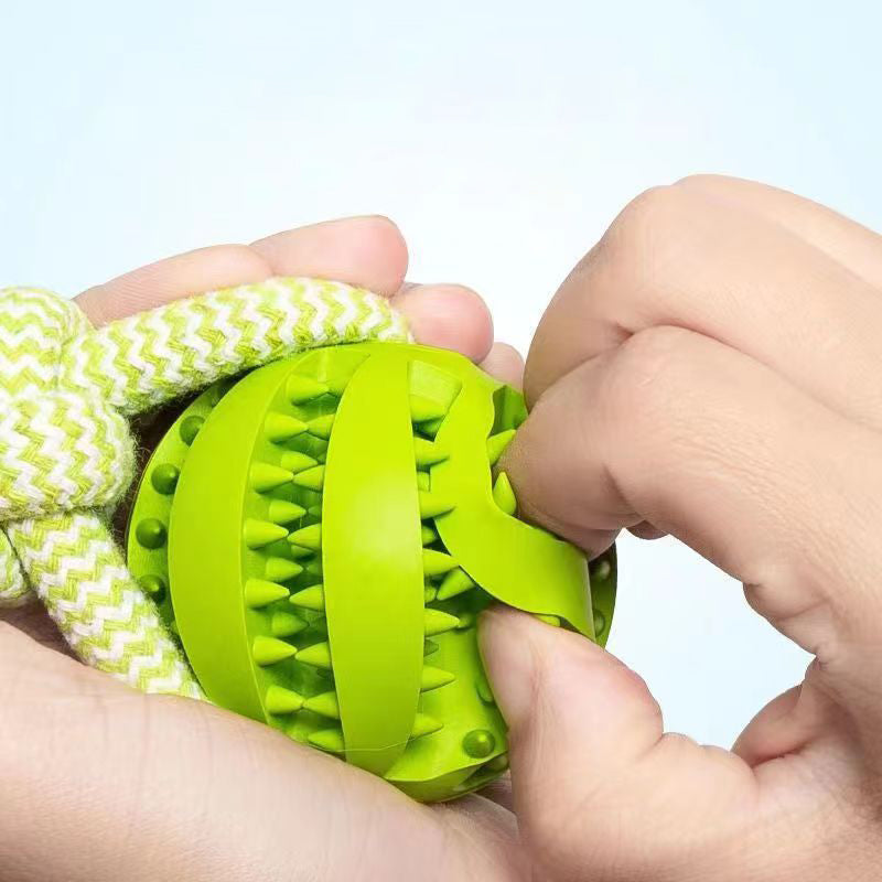 Rope Treat Ball Dog Toy