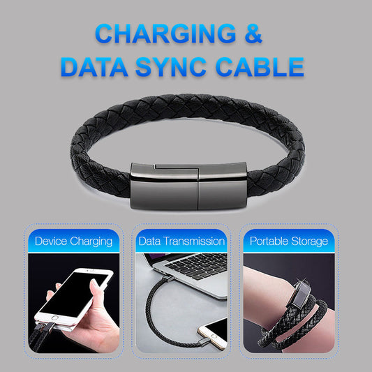 New Bracelet Charger USB Charging Cable Data Charging Cord For iPhone14 - 13 Max USB C Cable for Phone Micro Cable