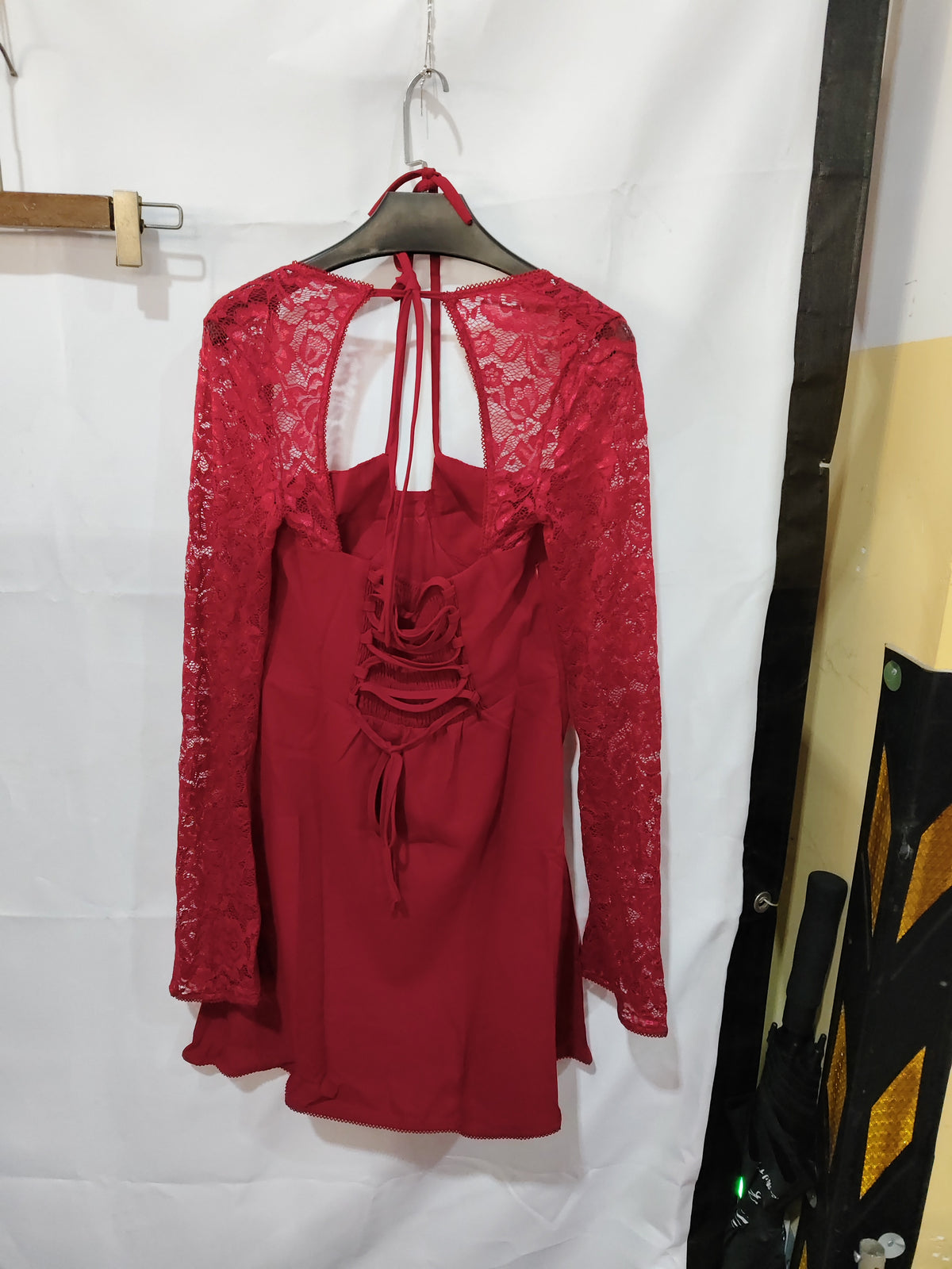 Women's Lace-Up Mini Dress