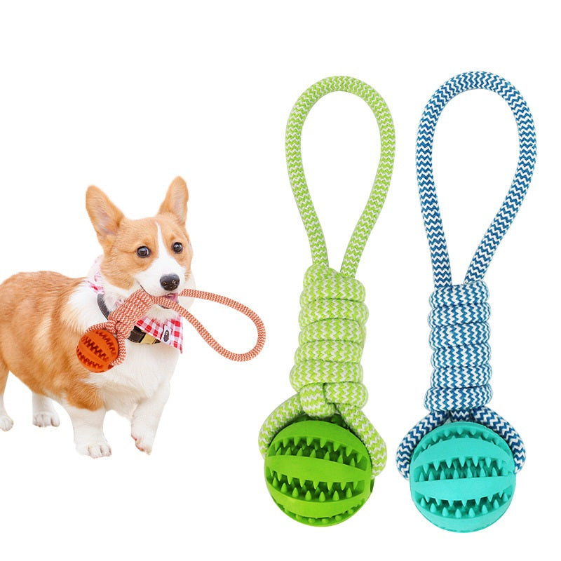 Rope Treat Ball Dog Toy