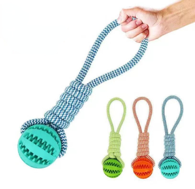 Rope Treat Ball Dog Toy